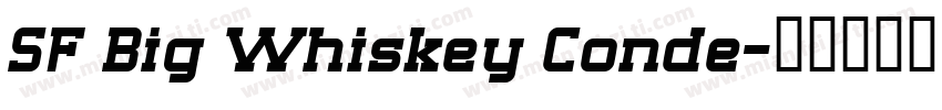 SF Big Whiskey Conde字体转换